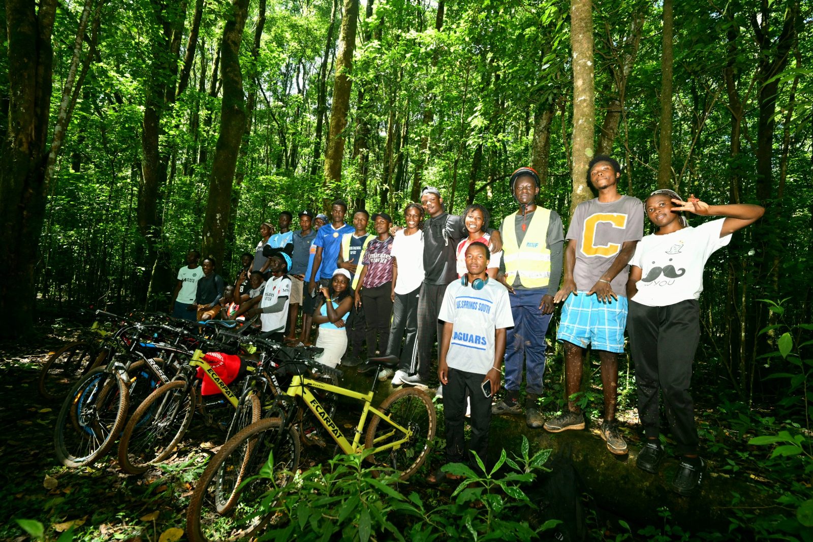 Pedal Paradise Explorer Group Ride through a forest route