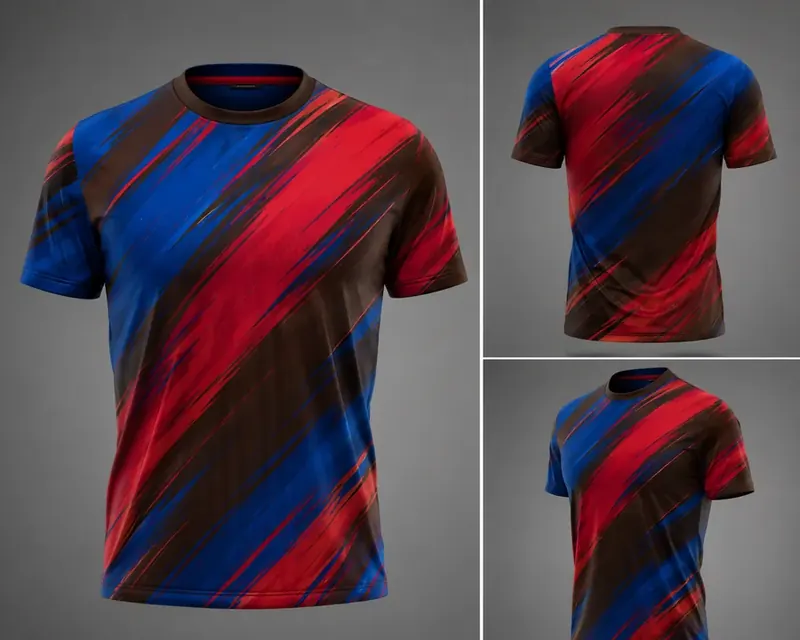 Pedal Paradise brown blue and red branded shirt